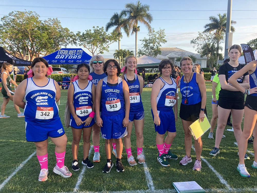 Everglades City School Cross Country Team Header