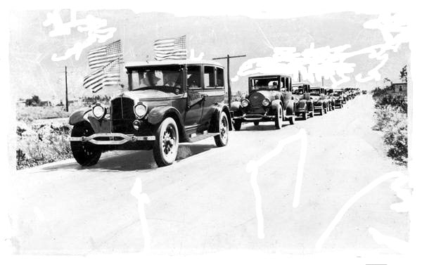 The Tamiami Trail 95th Anniversary 1298-2023 by Lila Zuck Tamiami Trail Opening Motorcade April 25-1928