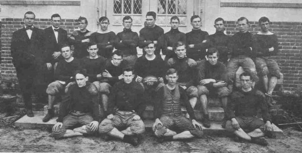Just a Hometown Boy by Lila Zuck Neal Storter, Captain of the Florida Gators, in the center holding the football in 1911