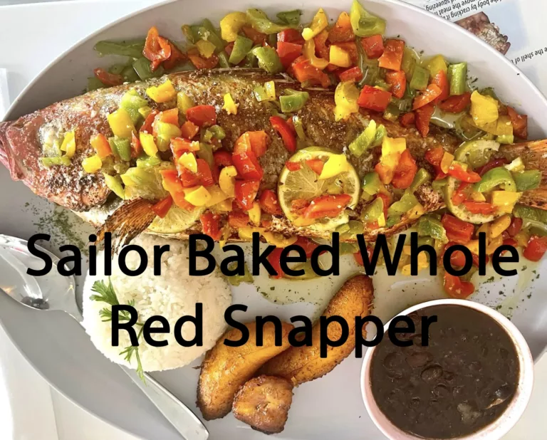 Sailor Baked Whole Red Snapper, Captain Morgan's Seafood Grill