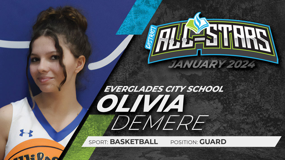 Everglades City School January 2024 All-Star Olivia Demere on Visit Everglades City