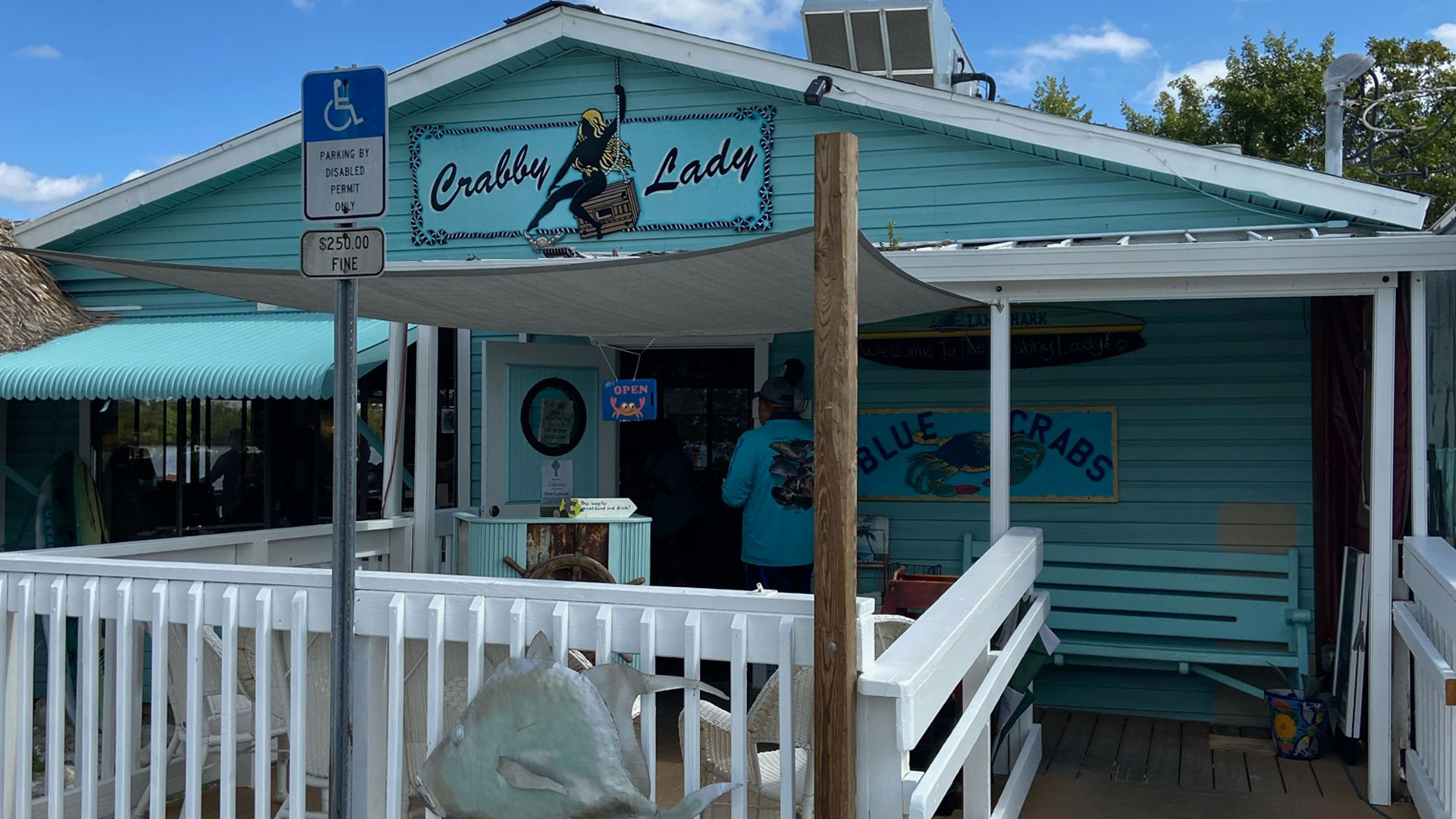 Craby Lady on Visit Everglades City