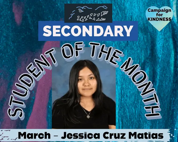 EVG March Secondary Student of the Month Jessica Cruz Matias