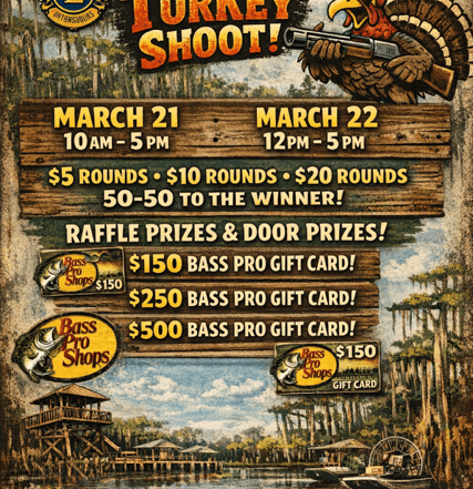 Poster Lions Club Annual Turkey Shoot
