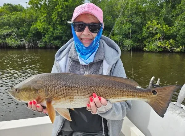 Redfish & 85 year old lady