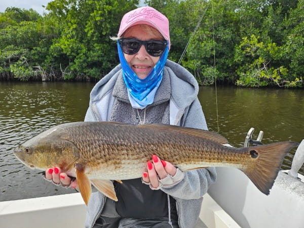 Redfish & 85 year old lady